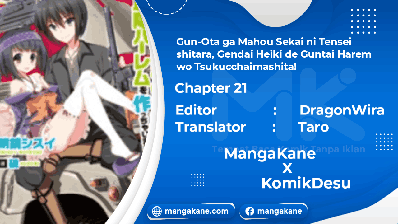 Baca Gunota ga Mahou Sekai ni Tensei Shitara, Gendai Heiki de Guntai Harem o Tsukucchaimashita!? Chapter 21 Gambar 2