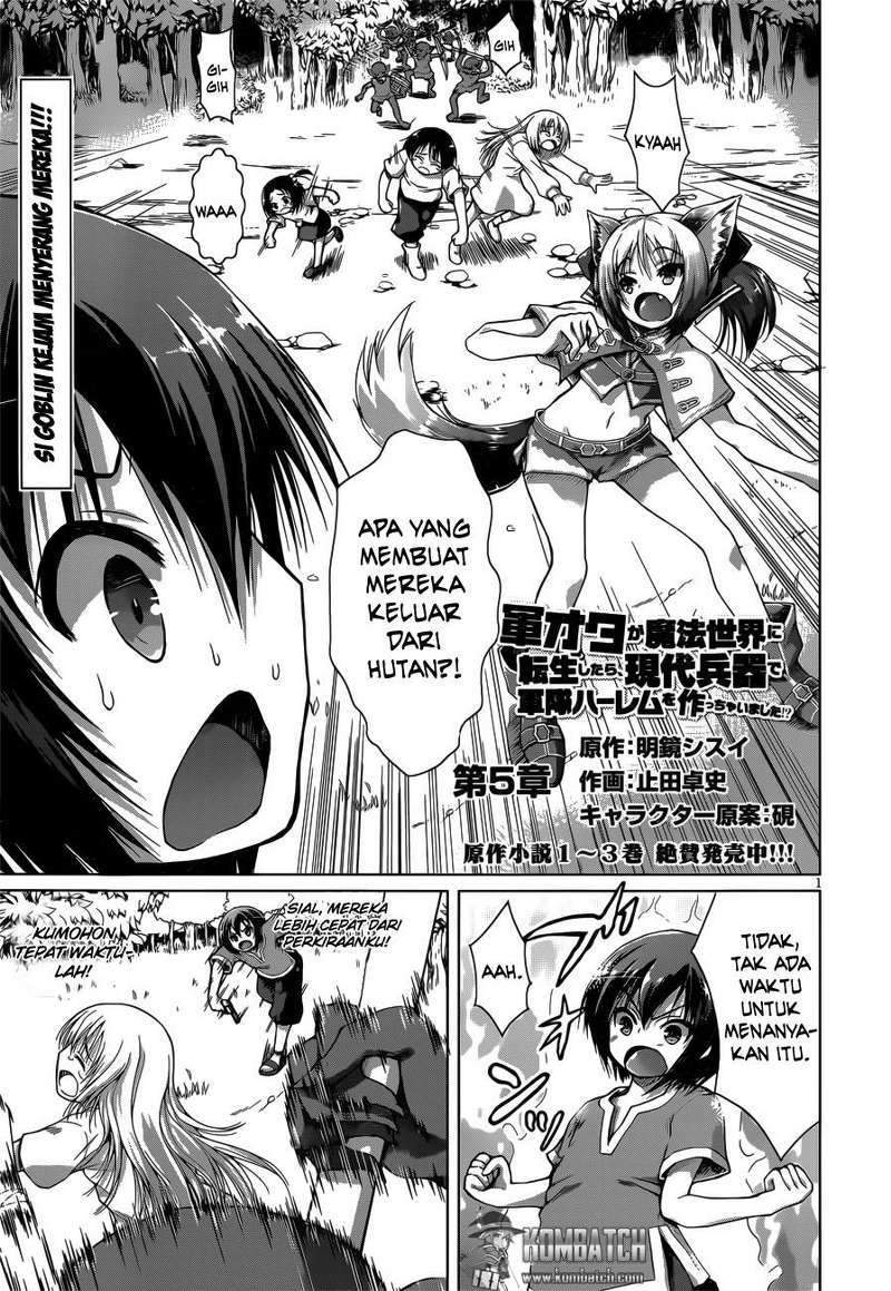 Baca Gunota ga Mahou Sekai ni Tensei Shitara, Gendai Heiki de Guntai Harem o Tsukucchaimashita!? Chapter 05 Gambar 2