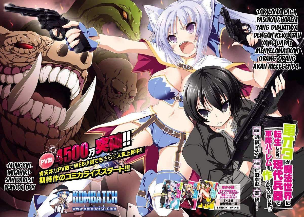 Gunota ga Mahou Sekai ni Tensei Shitara, Gendai Heiki de Guntai Harem o Tsukucchaimashita!? Chapter 01 Gambar 6