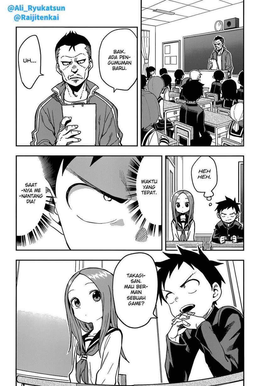 Karakai Jouzu no Takagi-san Chapter 141 Gambar 3