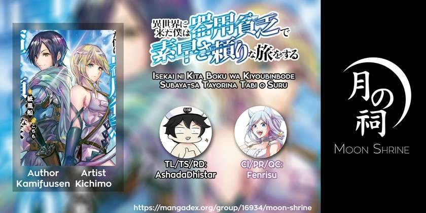 Baca Komik Isekai ni Kita Boku wa Kiyoubinbode Subaya-sa Tayorina Tabi o Suru Chapter 19 Gambar 1