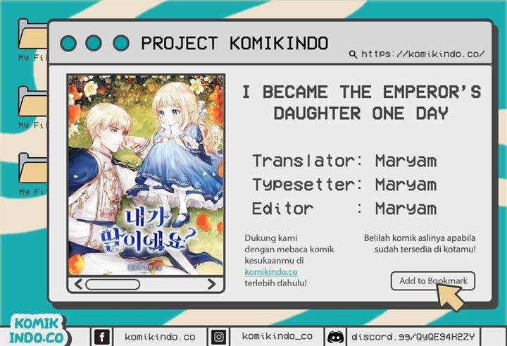 Baca Komik I Became The Emperor’s Daughter One Day Chapter 48 Gambar 1