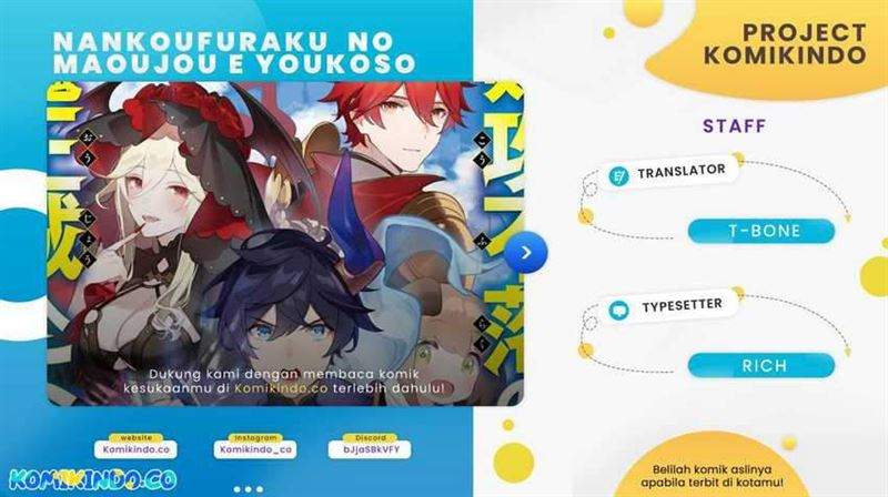 Baca Komik Nankoufuraku no Maoujou e Youkoso Chapter 7 Gambar 1