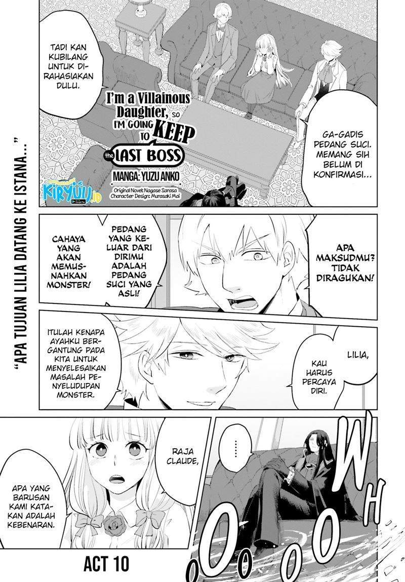 Baca Komik I’m a Villainous Daughter so I’m going to keep the Last Boss Chapter 10 Gambar 1