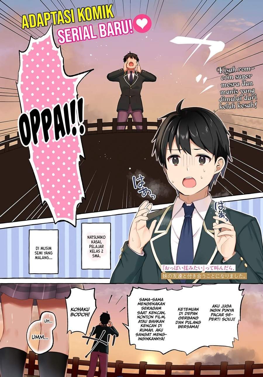 Baca Oppai Momitai-tte Sakendara, Imouto no Tomodachi to Tsukiau Koto ni Narimashita Chapter 1 Gambar 2