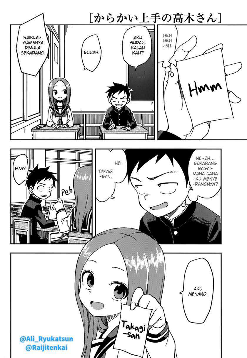 Karakai Jouzu no Takagi-san Chapter 144 Gambar 5