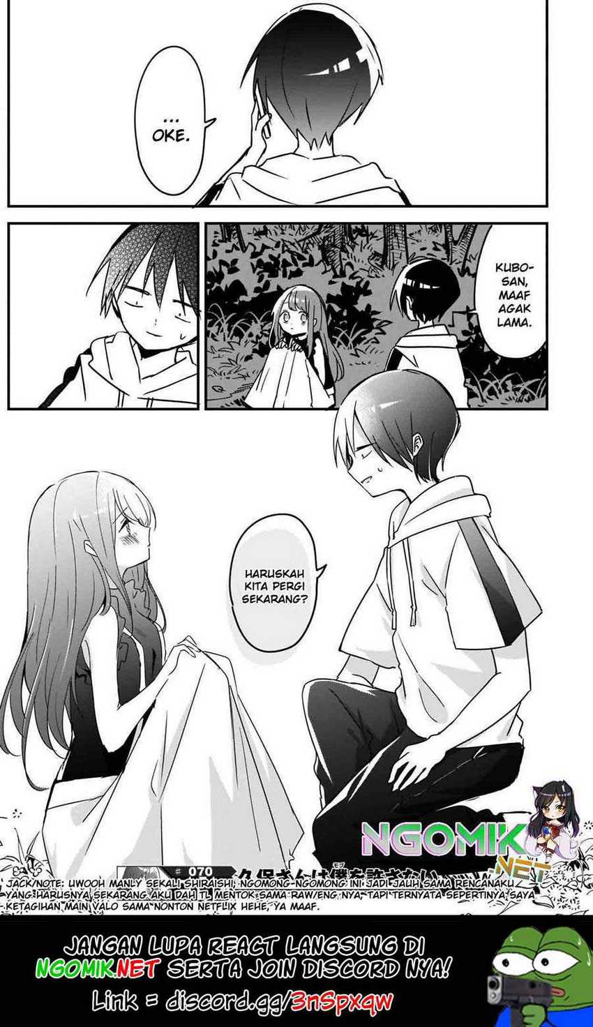 Kubo-san wa Boku (Mobu) wo Yurusanai Chapter 70 Gambar 12