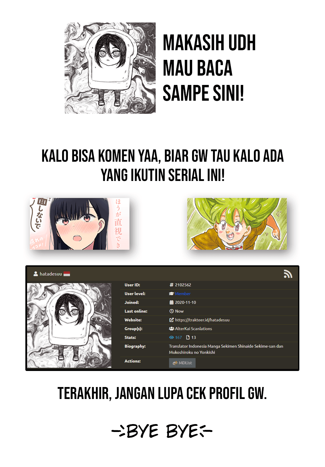 Sekimen Shinaide Sekime-san (Serialization) Chapter 9 Gambar 14