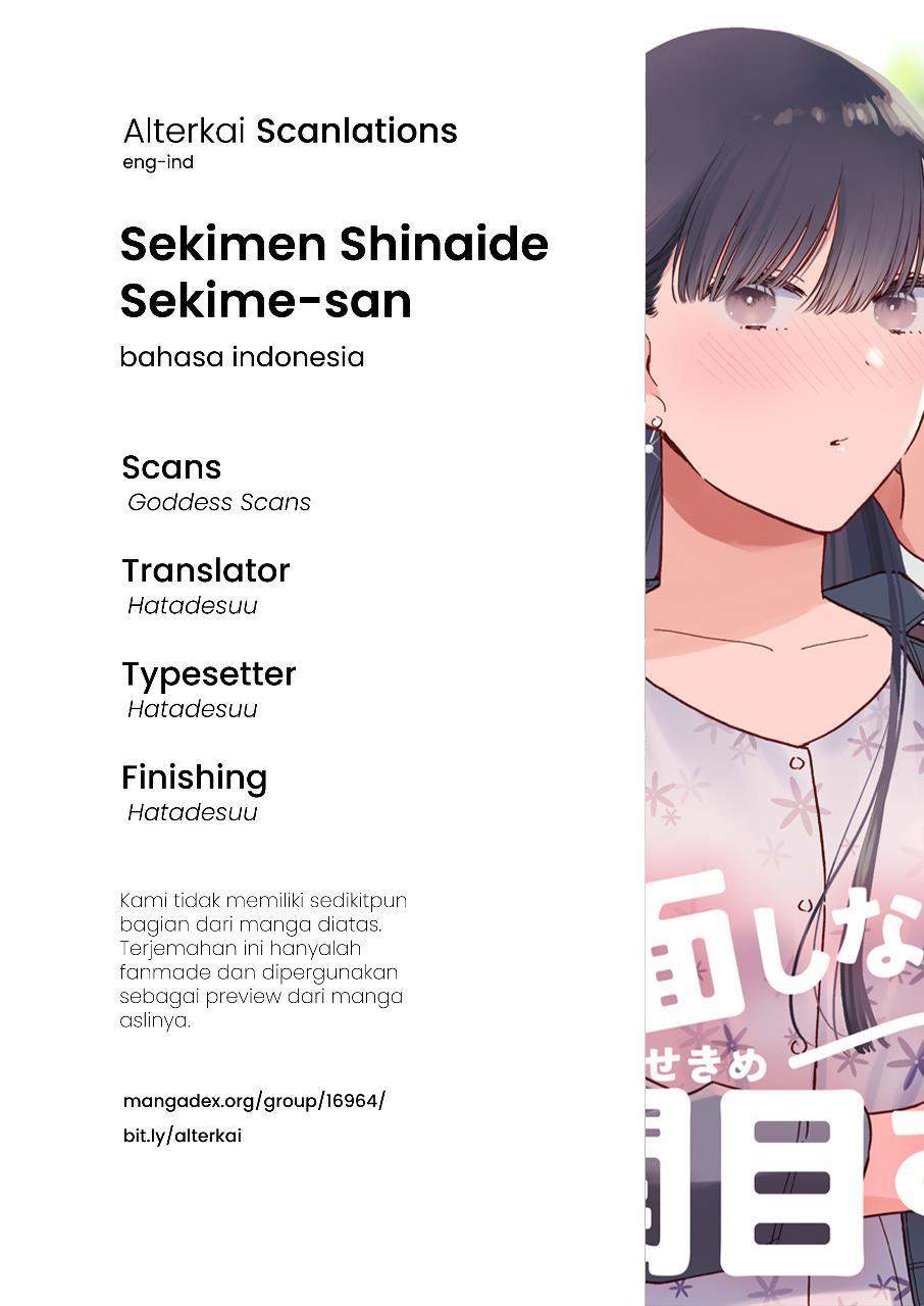 Sekimen Shinaide Sekime-san (Serialization) Chapter 7 Gambar 11