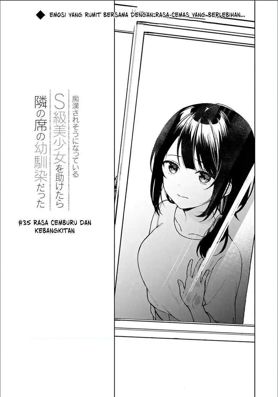 Chikan Saresou ni Natteiru S-kyuu Bishoujo wo Tasuketara Tonari no Seki no Osanajimi datta Chapter 35.1 Gambar 3