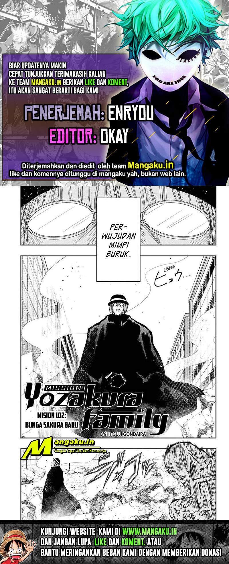 Baca Komik Mission: Yozakura Family Chapter 102 Gambar 1