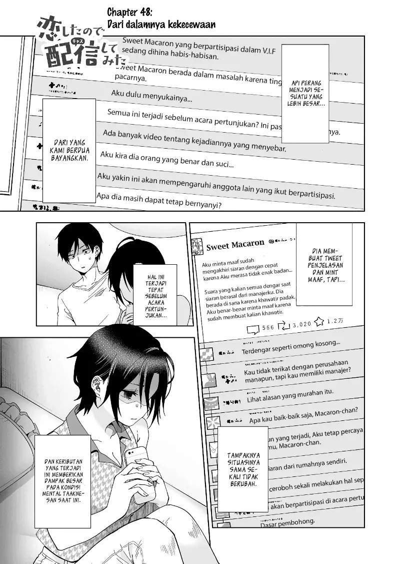 Baca  Koi Shita no de, Haishin Shite Mita Chapter 48 Gambar 2