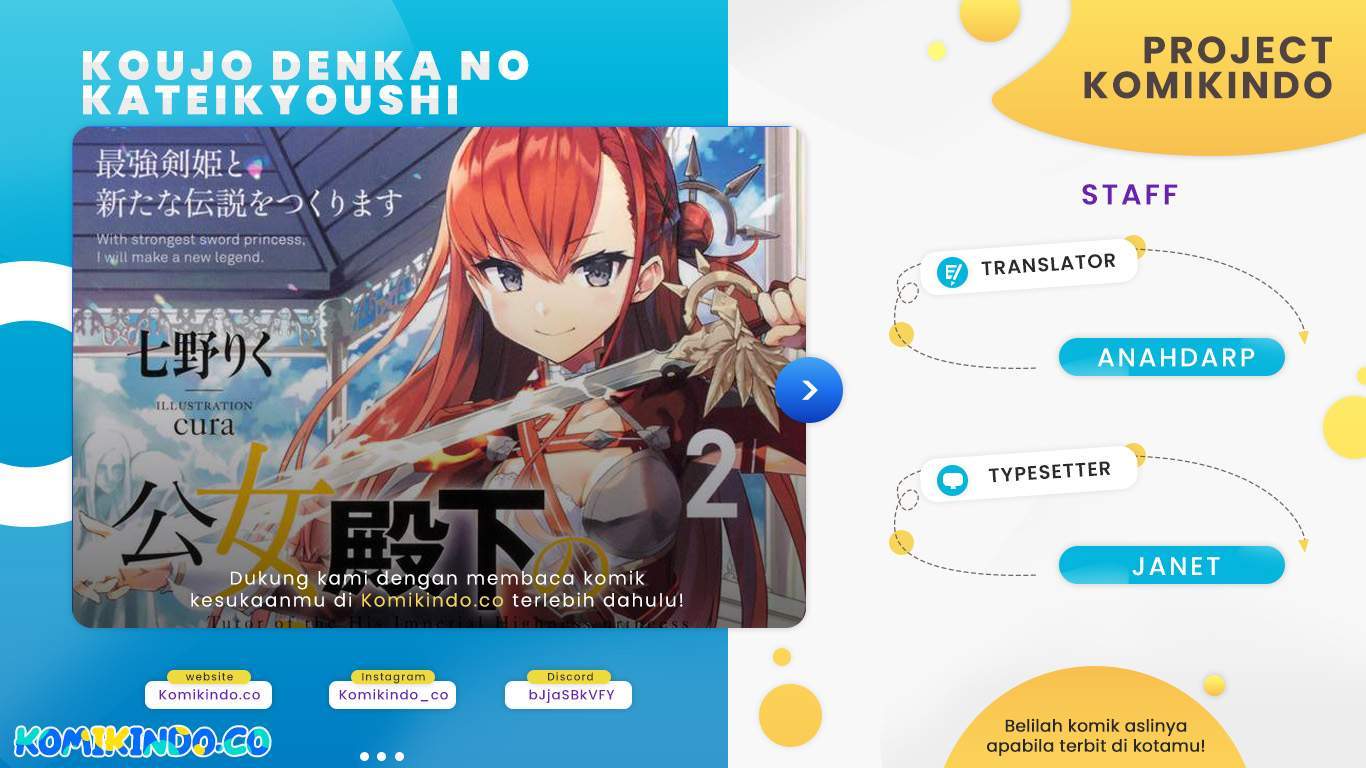 Baca Komik Koujo Denka no Kateikyoushi Chapter 10 Gambar 1