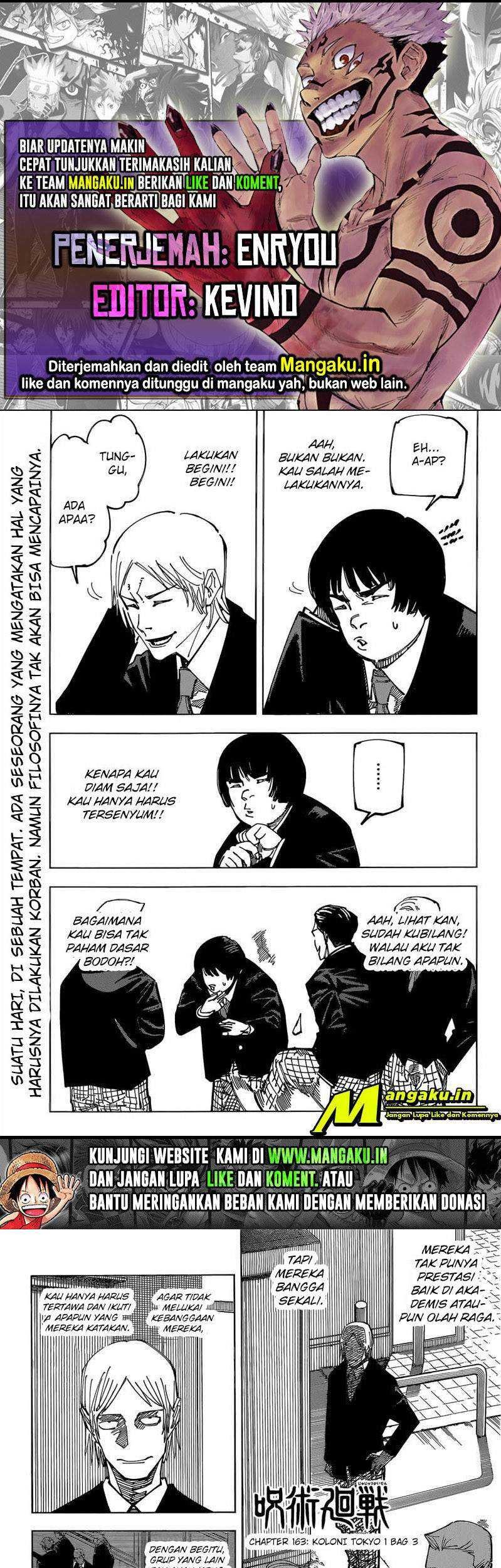 Baca Komik Jujutsu Kaisen Chapter 163 Gambar 1