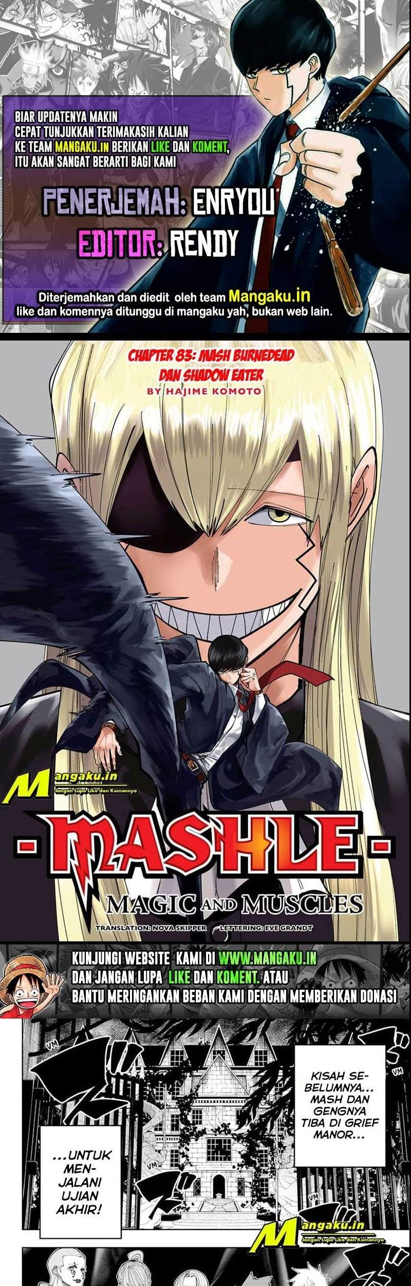 Baca Komik Mashle: Magic and Muscles Chapter 83 Gambar 1