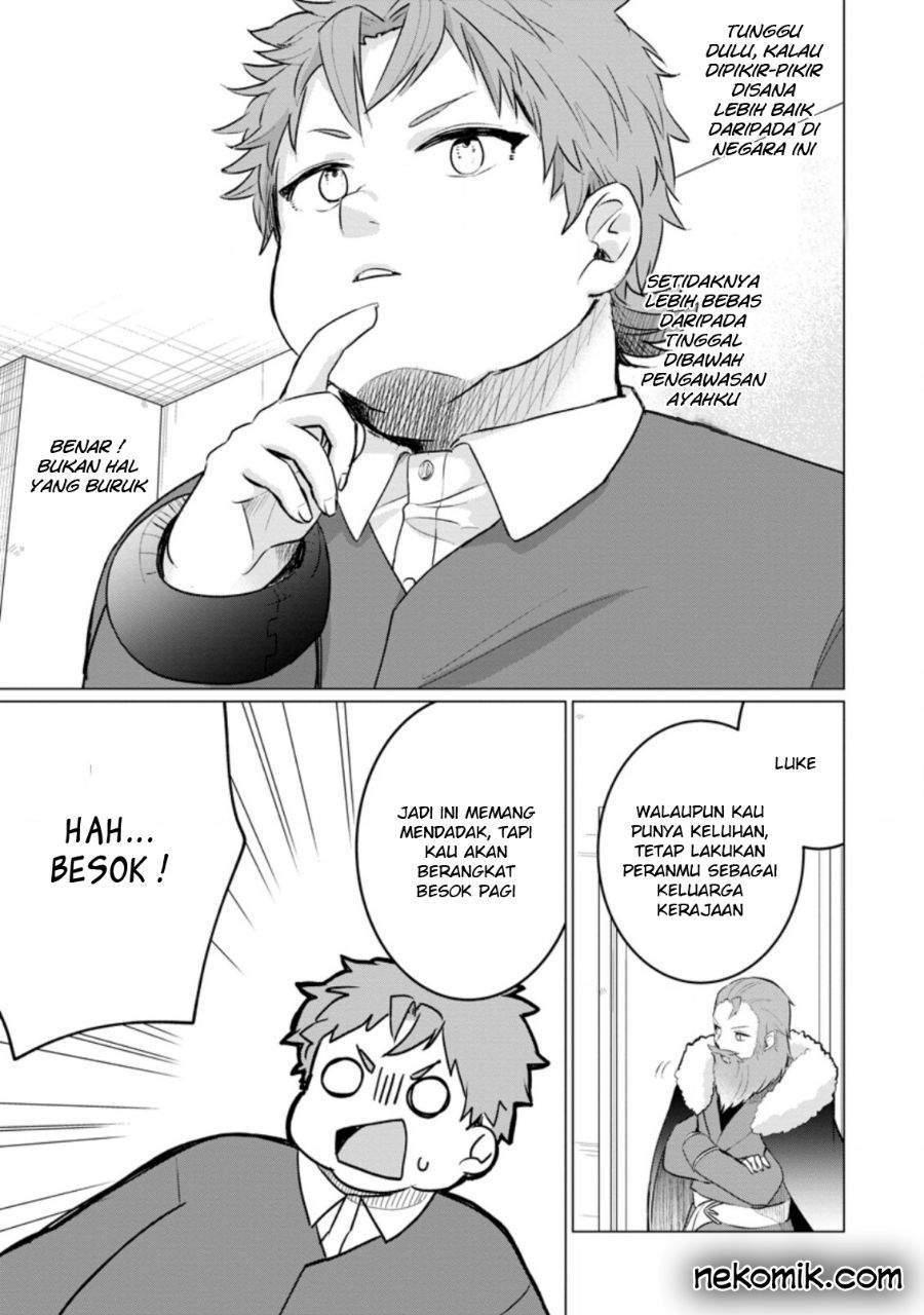 Tensei Saki ga Zannen Ouji Datta Ken: Ima wa Fukkin 1-kai mo Dekinai kedo Yasete Isekai Sukuimasu Chapter 3.1 Gambar 8