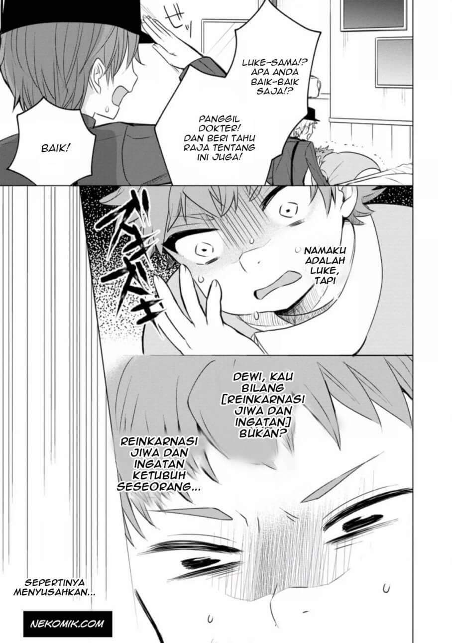 Tensei Saki ga Zannen Ouji Datta Ken: Ima wa Fukkin 1-kai mo Dekinai kedo Yasete Isekai Sukuimasu Chapter 1.3 Gambar 8