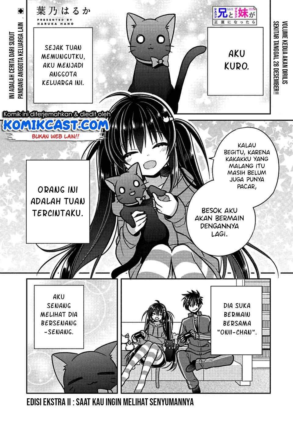 Baca Komik Siscon Ani to Brocon Imouto ga Shoujiki ni Nattara Chapter 21.2 Gambar 1