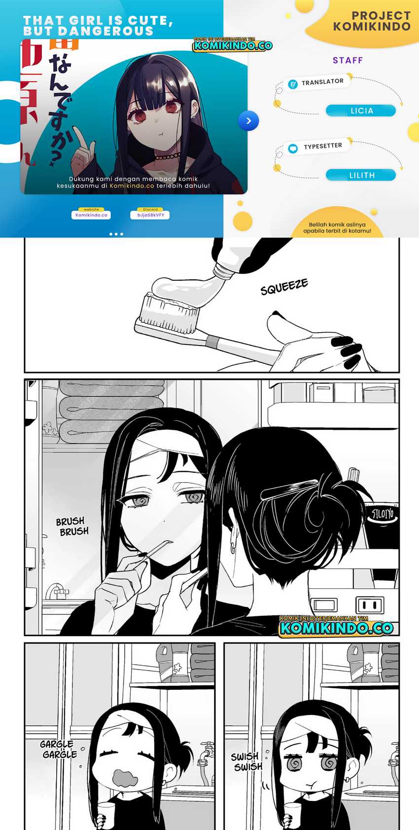 Baca Komik That girl is cute… but dangerous? Chapter 08 Gambar 1