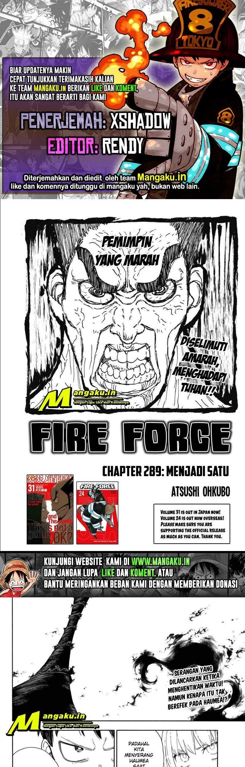 Baca Komik Fire Brigade of Flames Chapter 289 Gambar 1