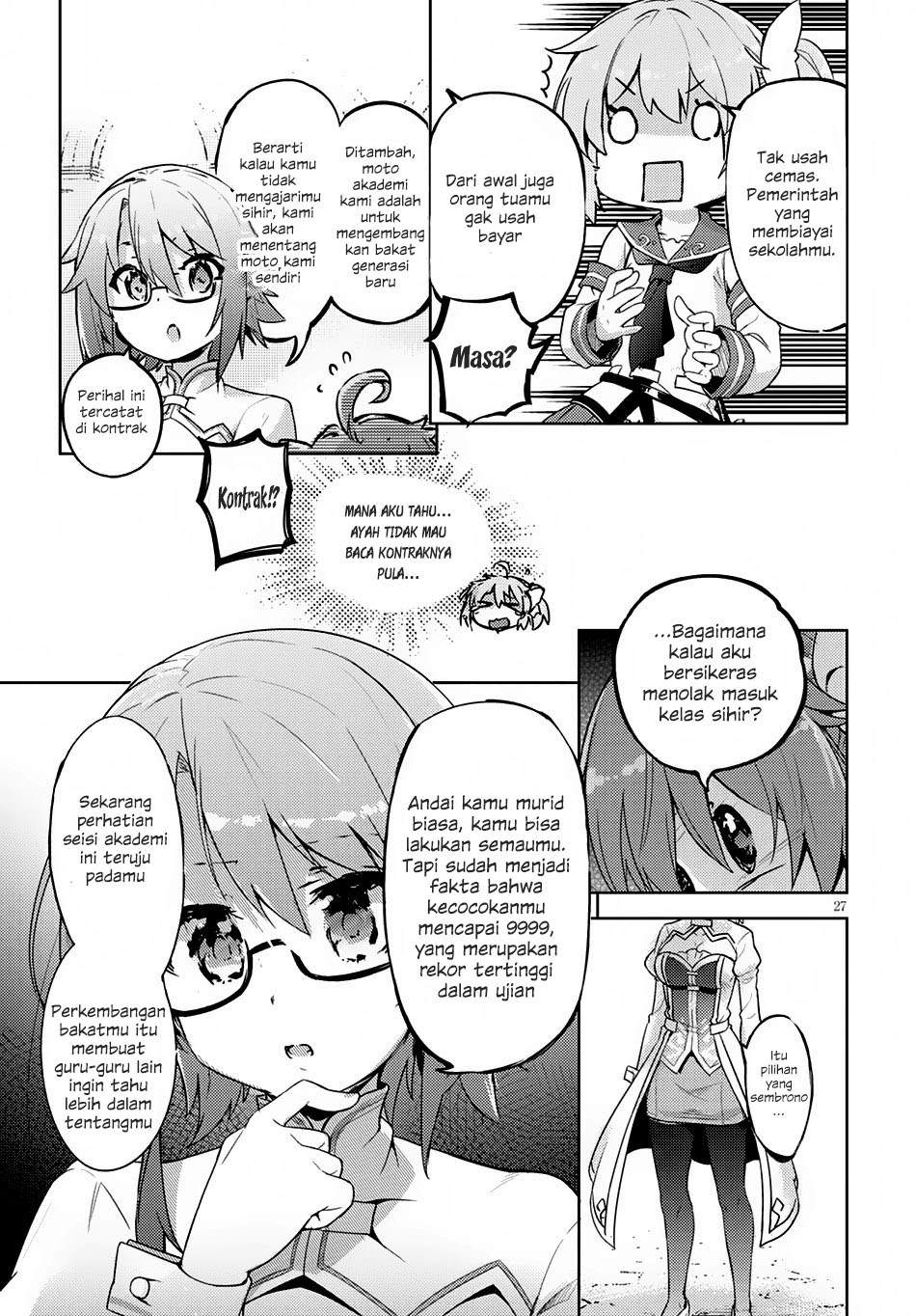 Kenshi o Mezashite Nyugaku Shitanoni Maho Tekisei 9999 Nandesukedo!? Chapter 01 Gambar 30