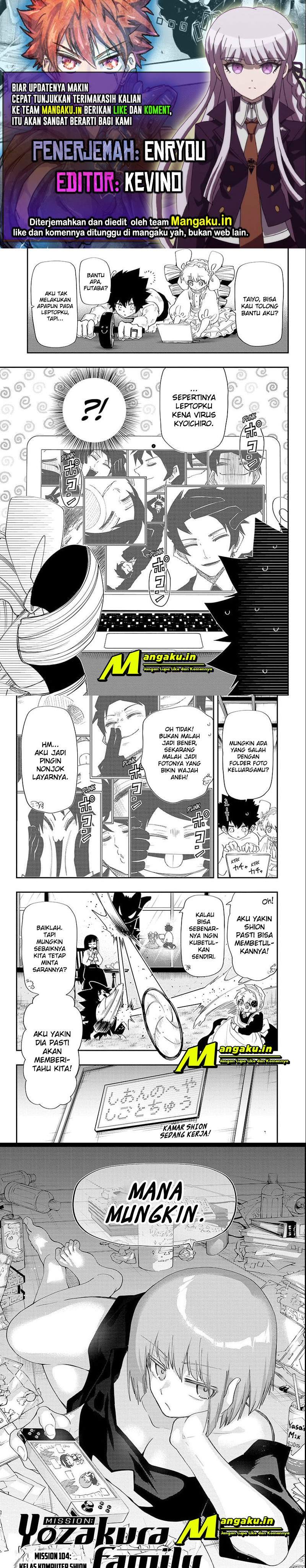 Baca Komik Mission: Yozakura Family Chapter 104 Gambar 1