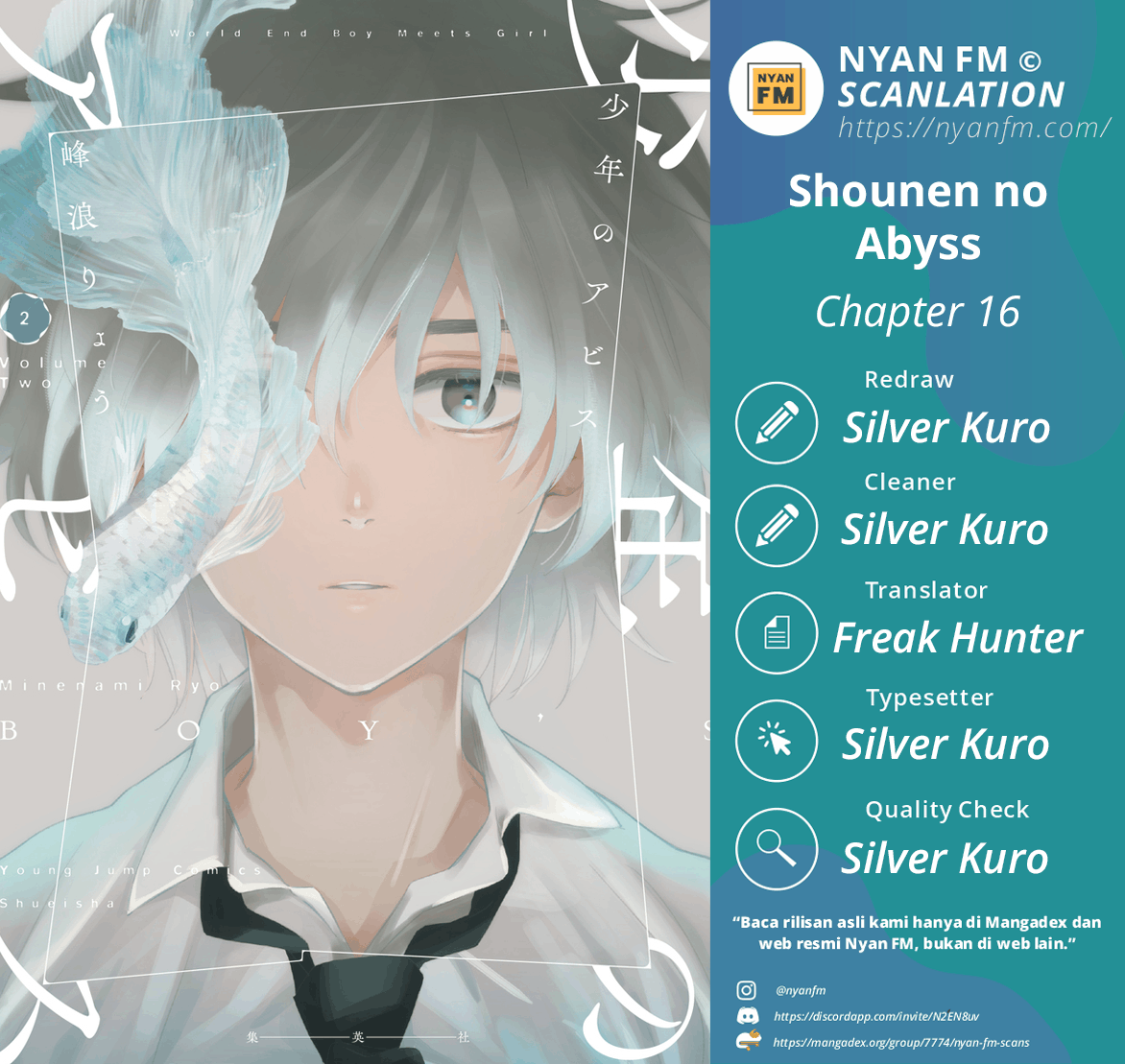 Baca Komik Shounen no Abyss Chapter 16 Gambar 1