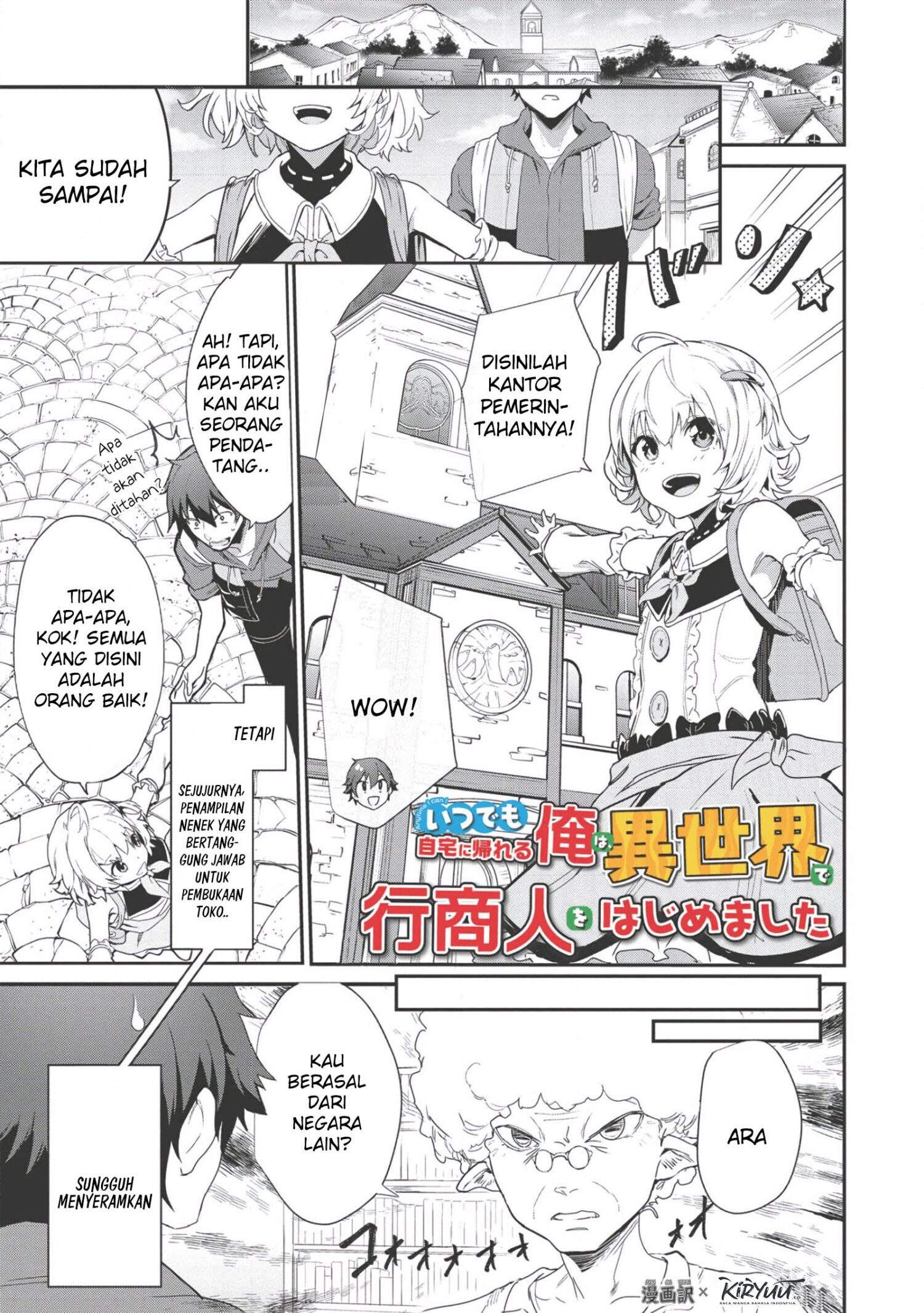 Baca Itsu Demo Jitaku ni Kaereru Ore wa, Isekai de Gyoushoujin o Hajimemashita Chapter 2 Gambar 2