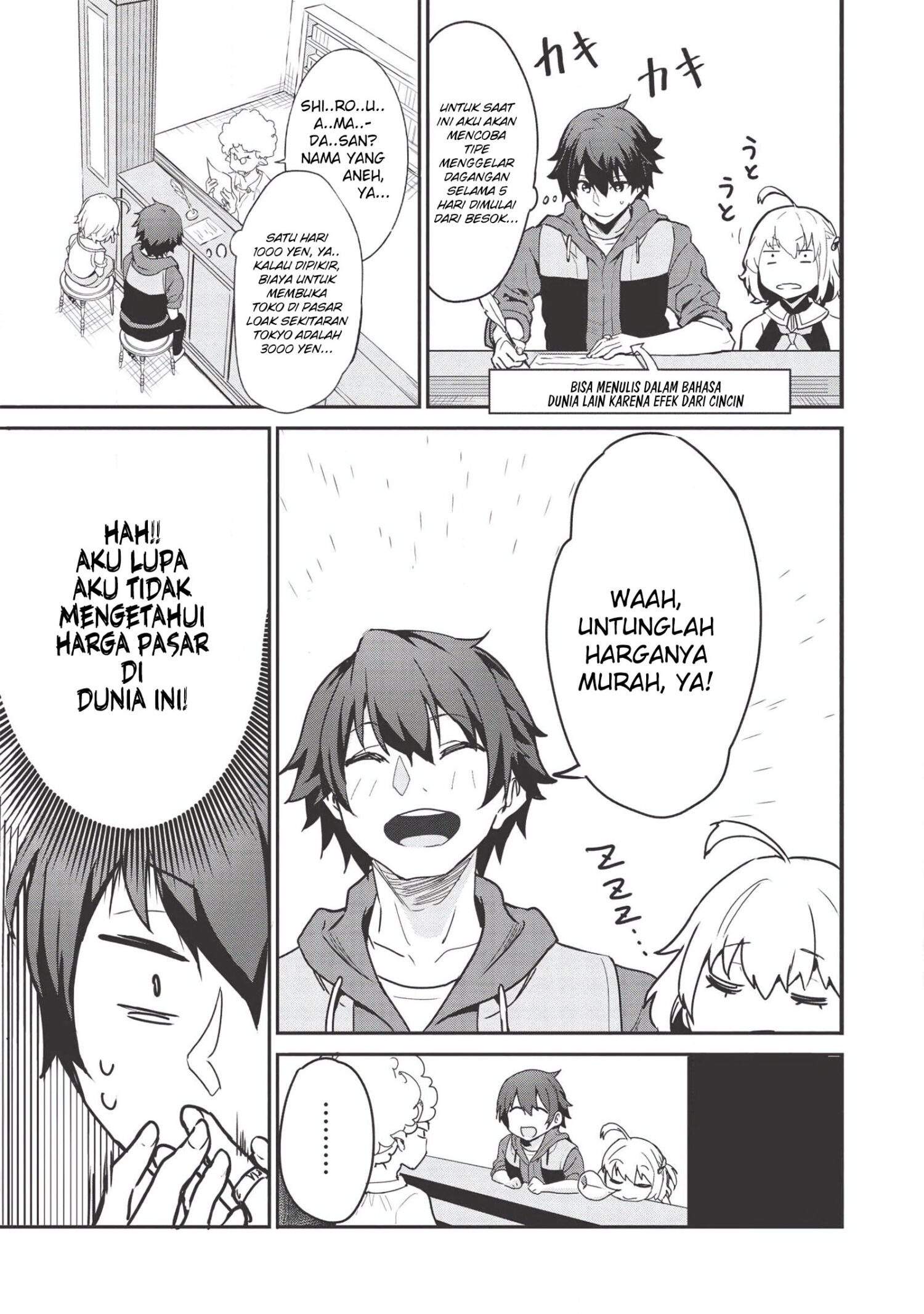 Itsu Demo Jitaku ni Kaereru Ore wa, Isekai de Gyoushoujin o Hajimemashita Chapter 2 Gambar 4