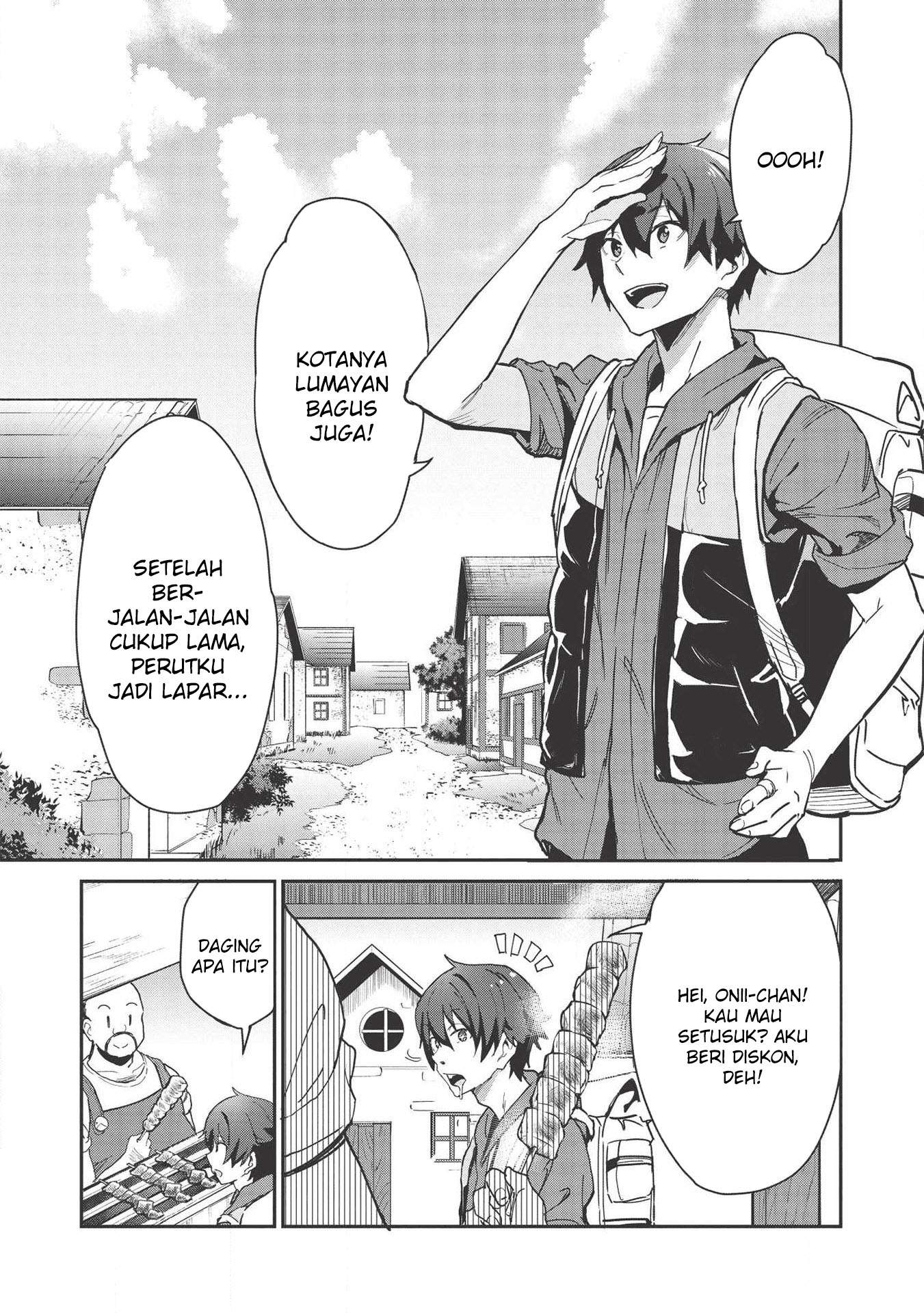Itsu Demo Jitaku ni Kaereru Ore wa, Isekai de Gyoushoujin o Hajimemashita Chapter 1 Gambar 17