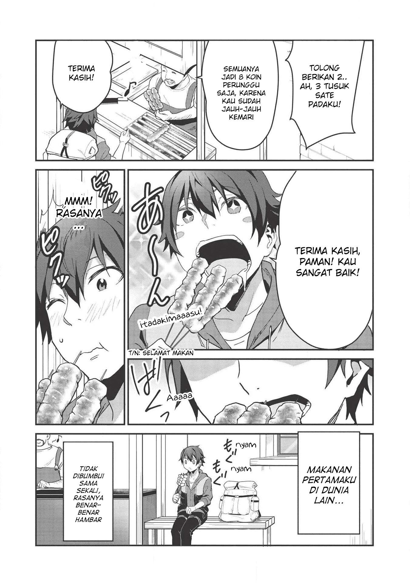 Itsu Demo Jitaku ni Kaereru Ore wa, Isekai de Gyoushoujin o Hajimemashita Chapter 1 Gambar 21
