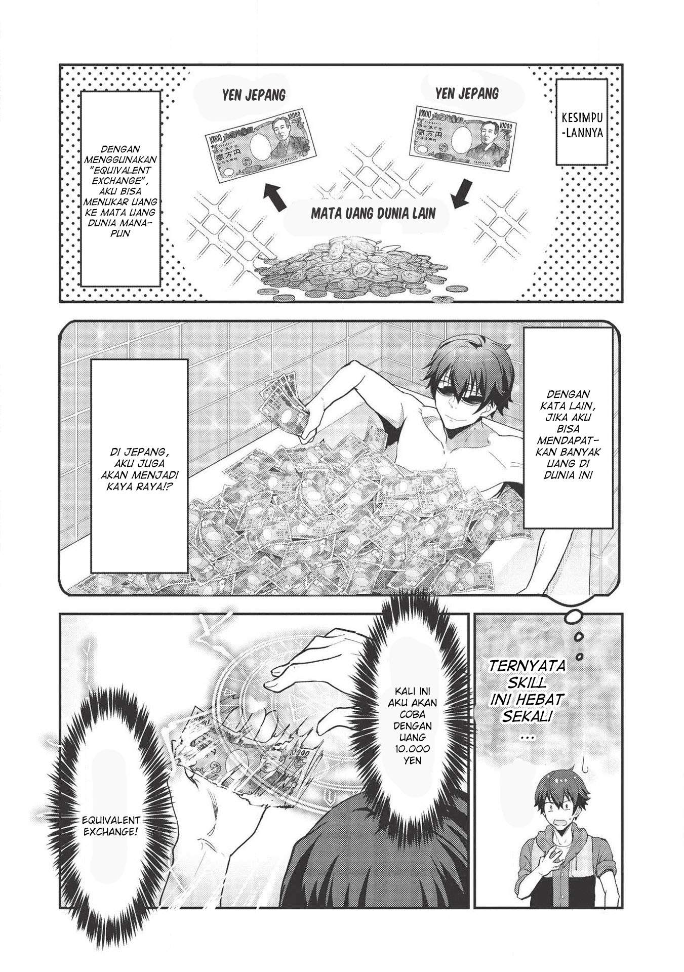 Itsu Demo Jitaku ni Kaereru Ore wa, Isekai de Gyoushoujin o Hajimemashita Chapter 1 Gambar 23