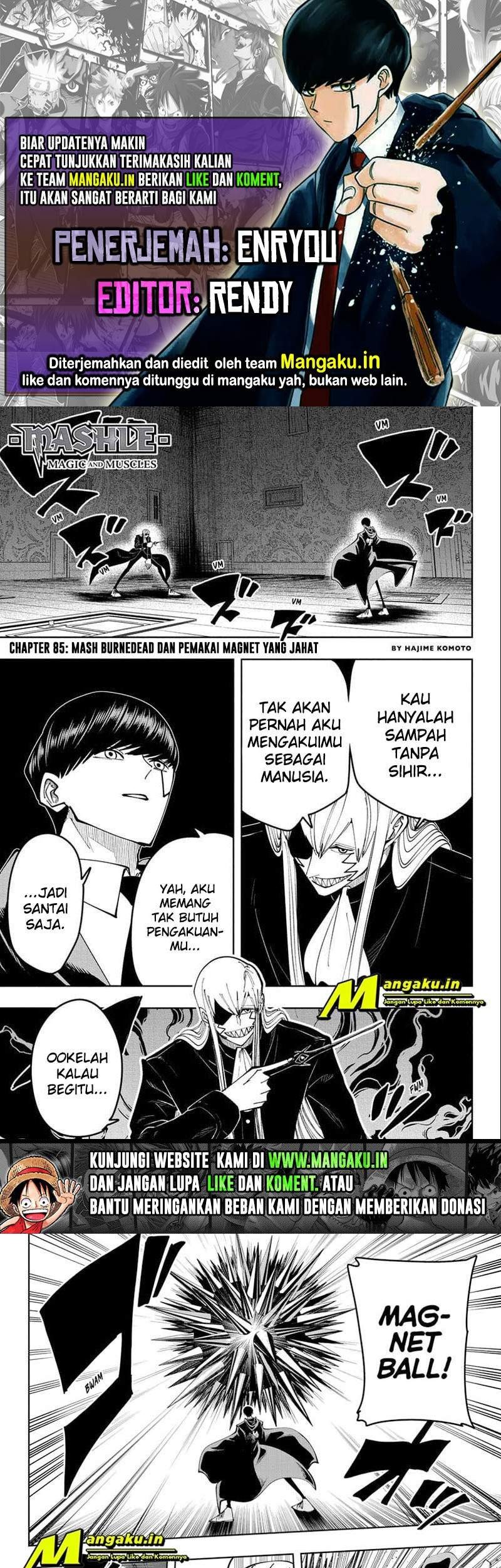 Baca Komik Mashle: Magic and Muscles Chapter 85 Gambar 1
