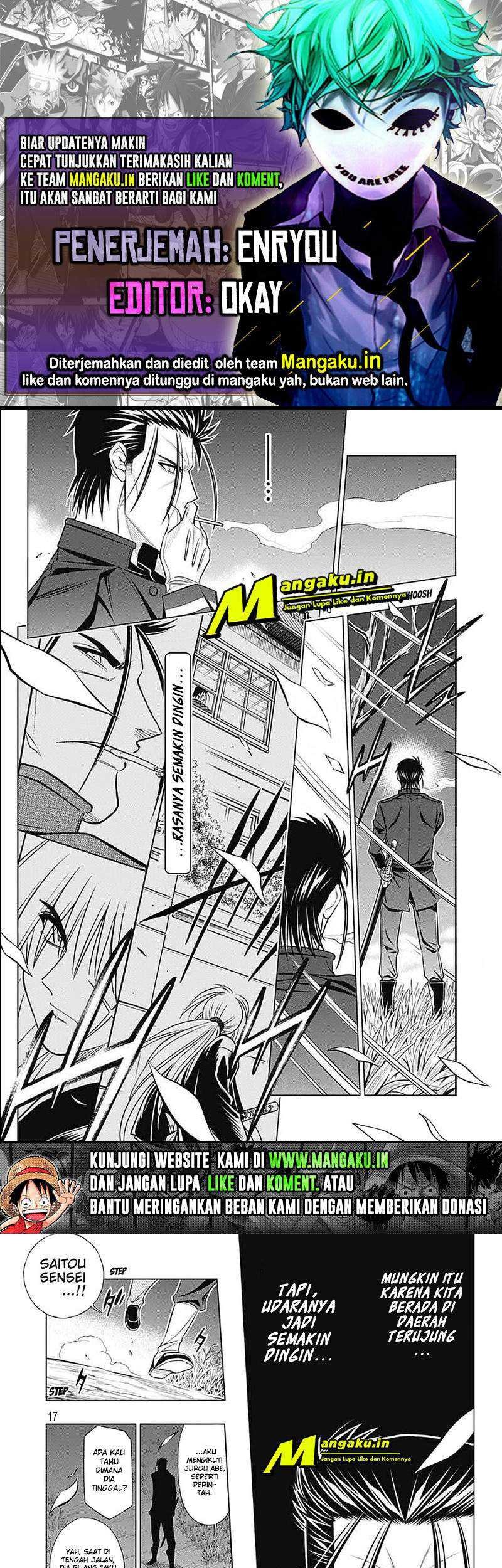 Baca Komik Rurouni Kenshin: Meiji Kenkaku Romantan – Hokkaido-hen Chapter 39.2 Gambar 1
