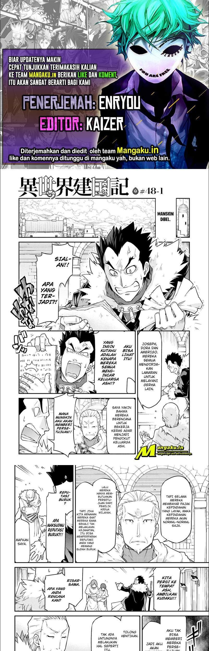Baca Komik Isekai Kenkokuki Chapter 48.1 Gambar 1