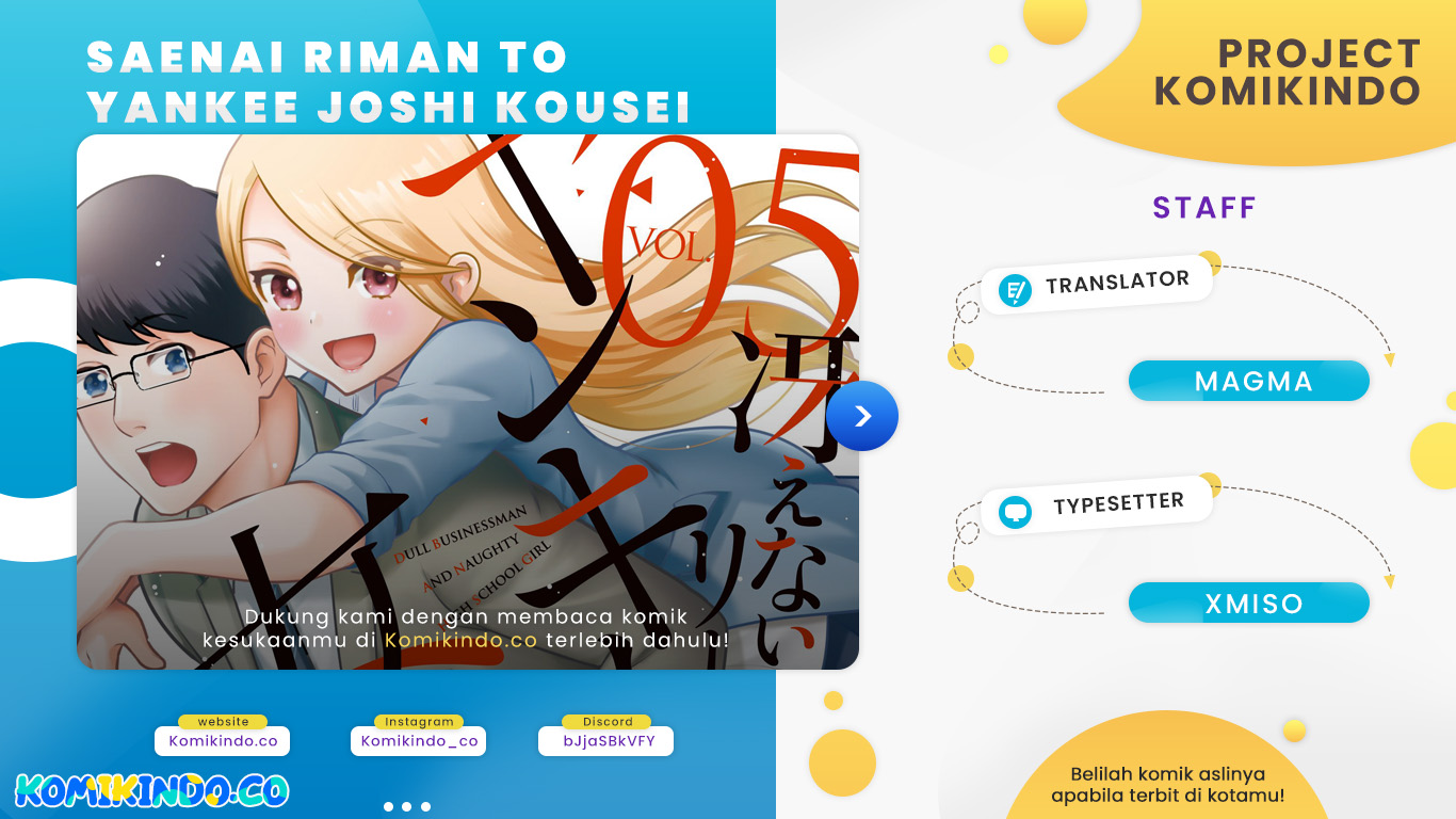 Baca Komik Saenai Riman to Yankee Joshi Kousei Chapter 15 Gambar 1