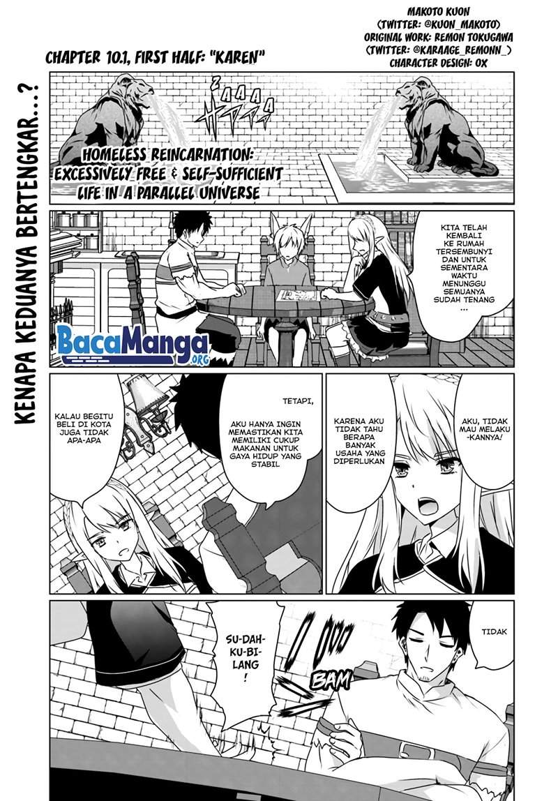 Baca Manga Homeless Tensei: Isekai De Jiyuu Sugiru Majutsu Jisoku Seikatsu Chapter 10.1 Gambar 2