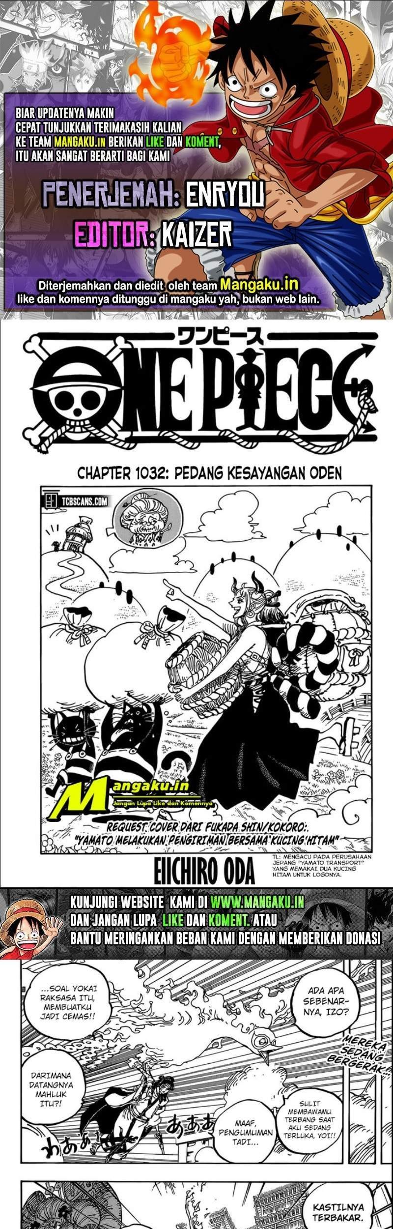 Baca Komik One Piece Chapter 1032 Gambar 1