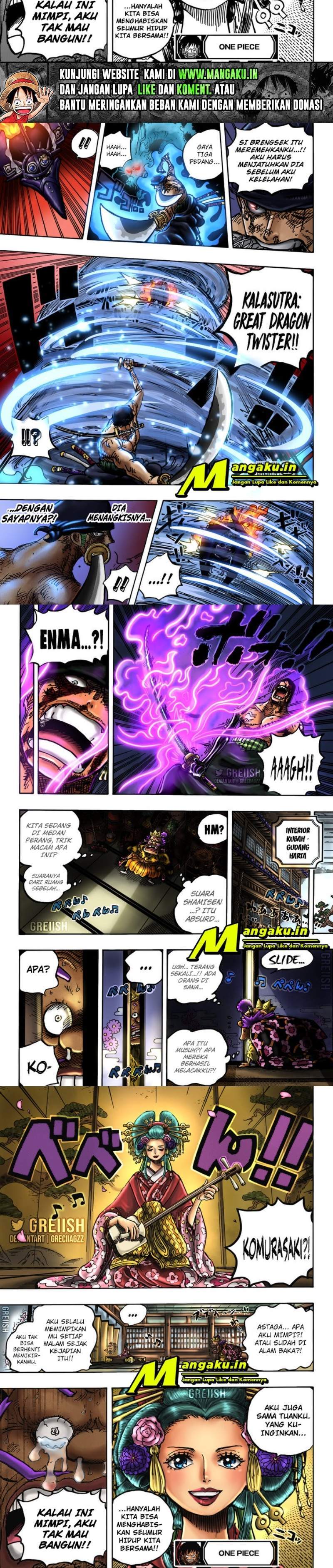One Piece Chapter 1032 HD Gambar 6