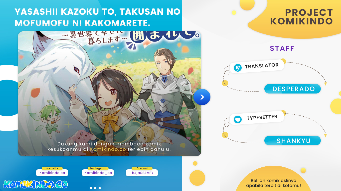 Baca Komik Yasashii Kazoku to, Takusan no Mofumofu ni Kakomarete. Chapter 05 Gambar 1