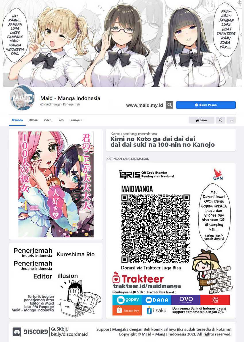 Baca  Kimi no Koto ga Dai Dai Dai Dai Daisuki na 100-ri no Kanojo Chapter 65 Gambar 2