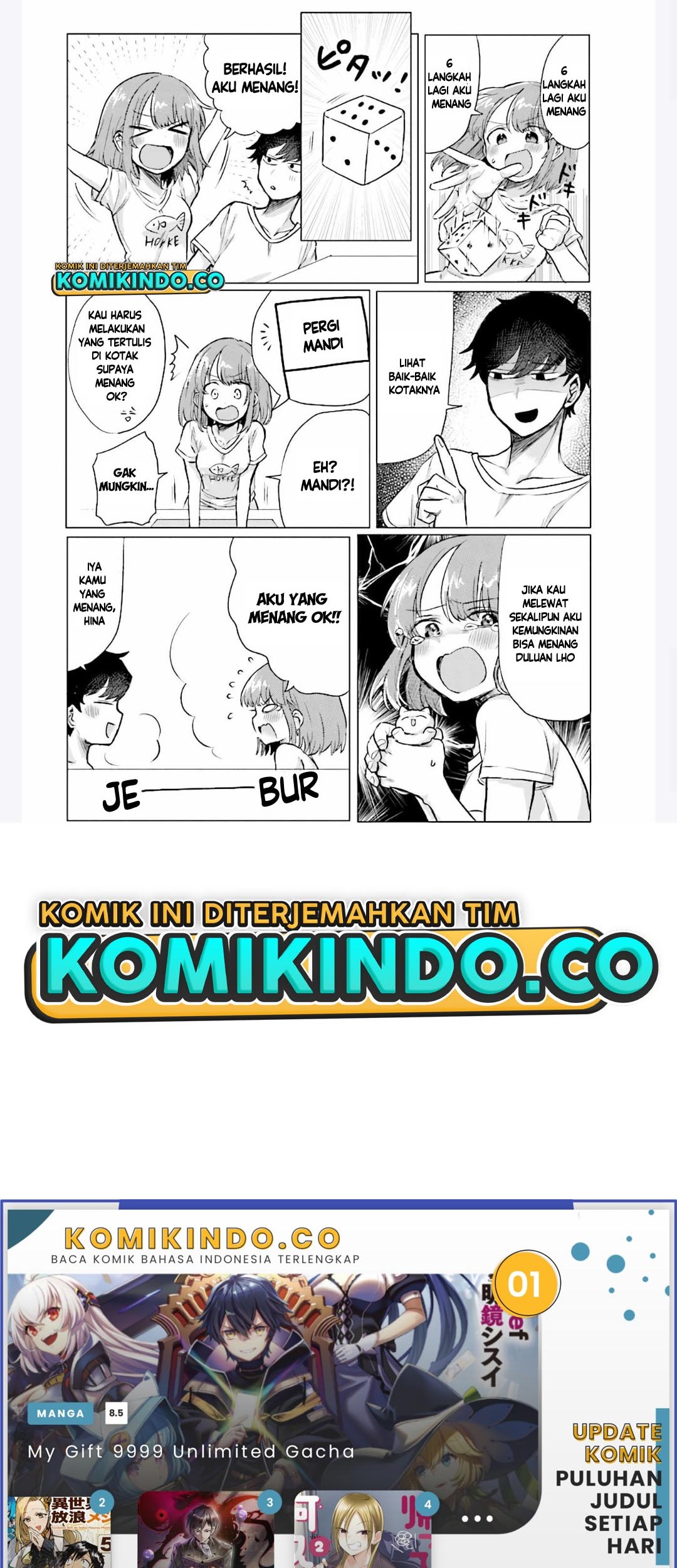 Girlfriend Who Absolutely Doesn’t Want to Take a Bath VS Boyfriend Who Absolutely Wants Her to Take a Bath Chapter 39 Gambar 5