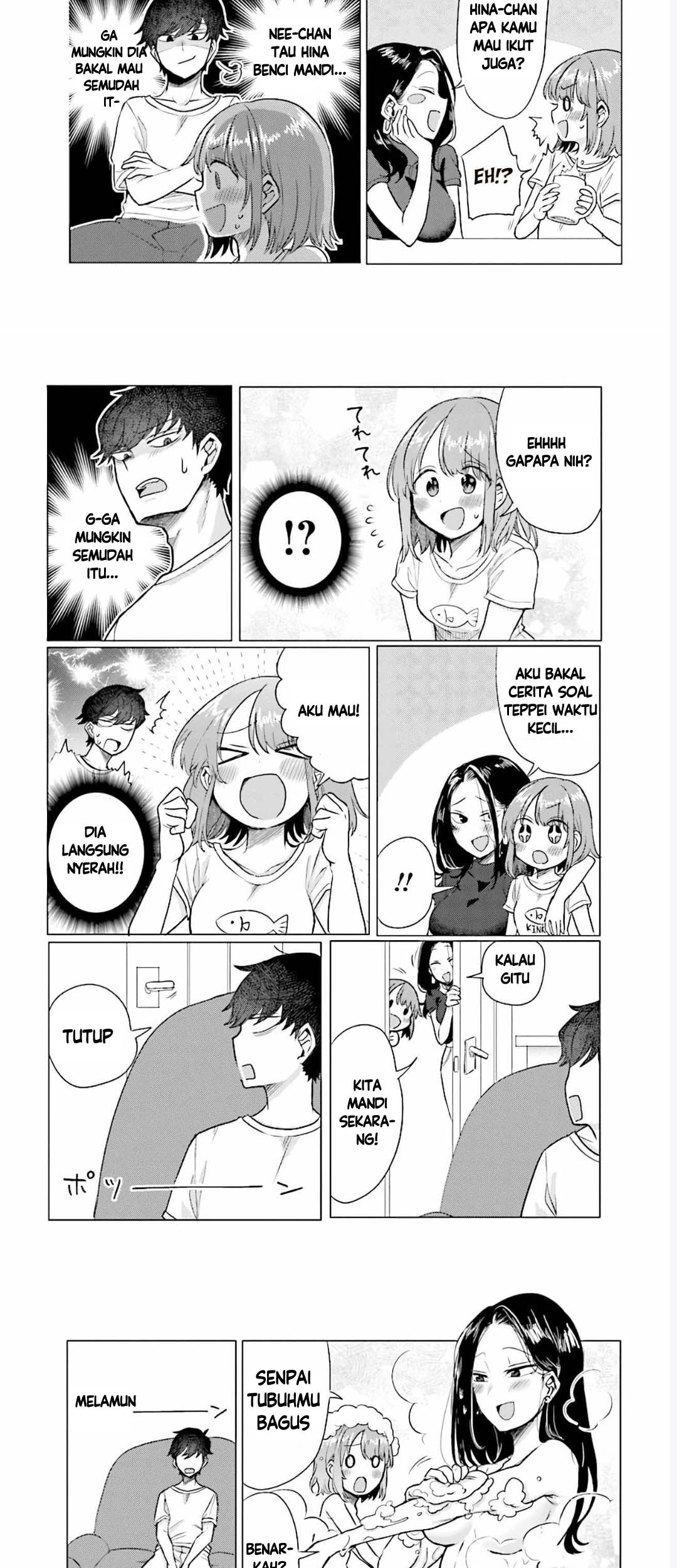 Girlfriend Who Absolutely Doesn’t Want to Take a Bath VS Boyfriend Who Absolutely Wants Her to Take a Bath Chapter 40 Gambar 4
