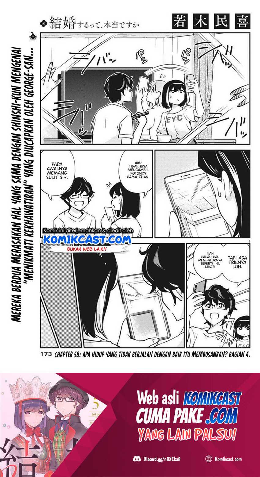 Baca  Kekkon Surutte, Hontou Desu Ka? Chapter 58 Gambar 2