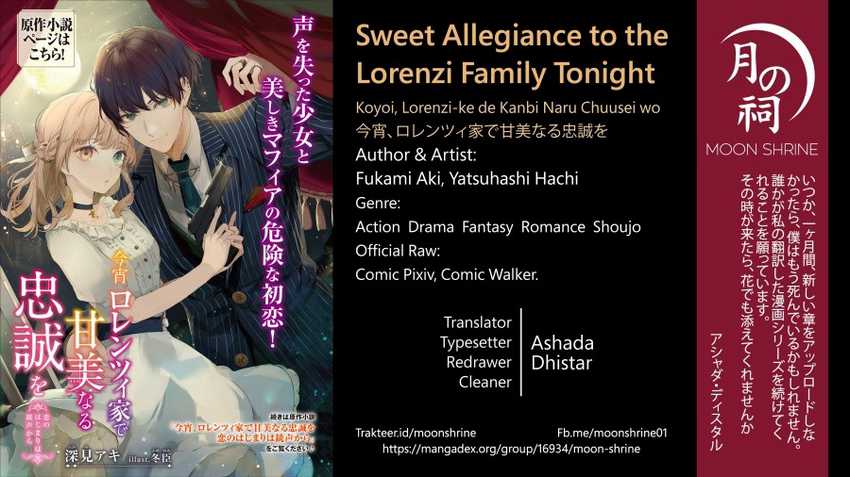 Baca Komik Koyoi, Lorenzi-ke de Kanbi naru Chuusei wo Chapter 04 Gambar 1