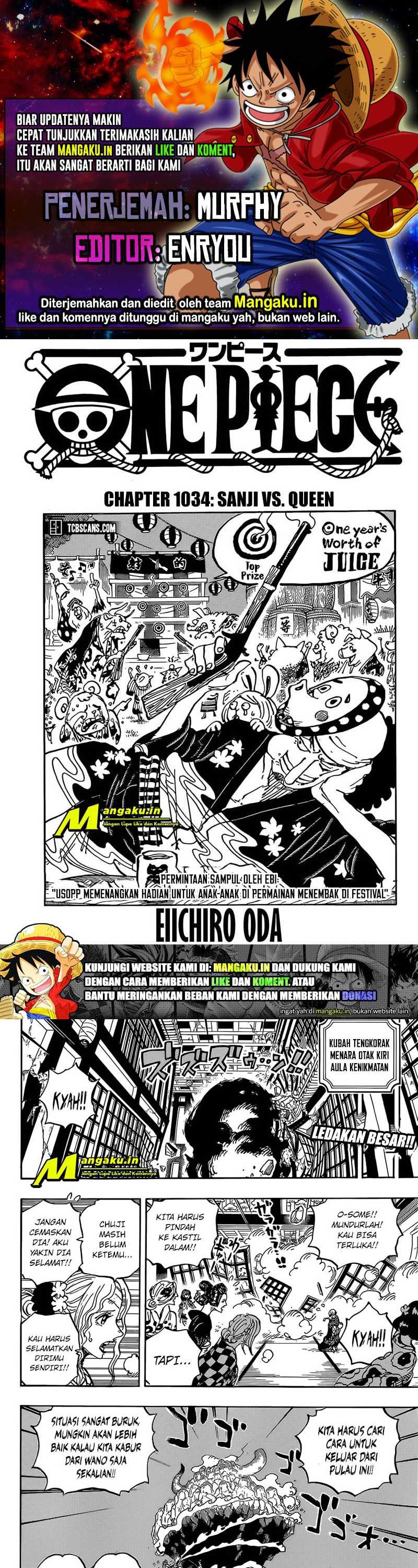 Baca Komik One Piece Chapter 1034 HD Gambar 1