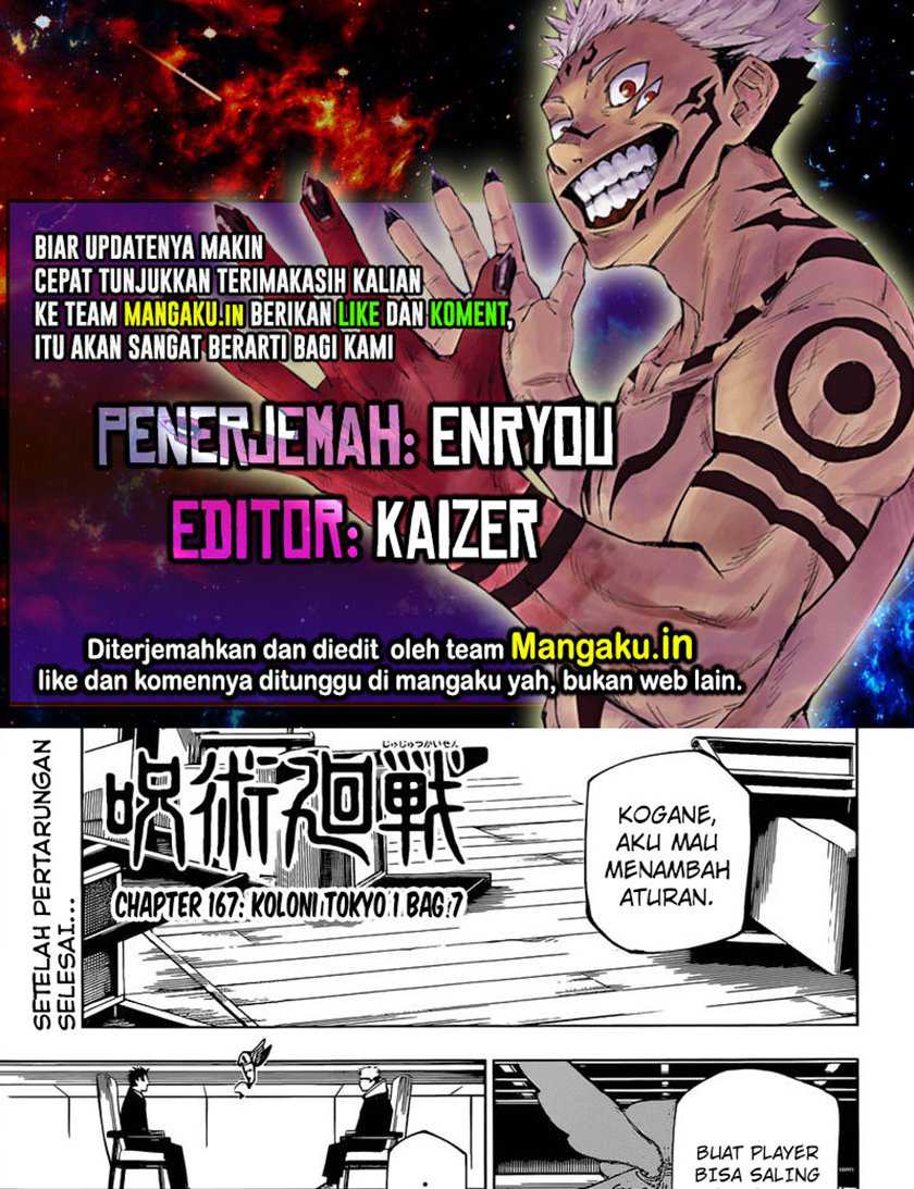 Baca Komik Jujutsu Kaisen Chapter 167 Gambar 1