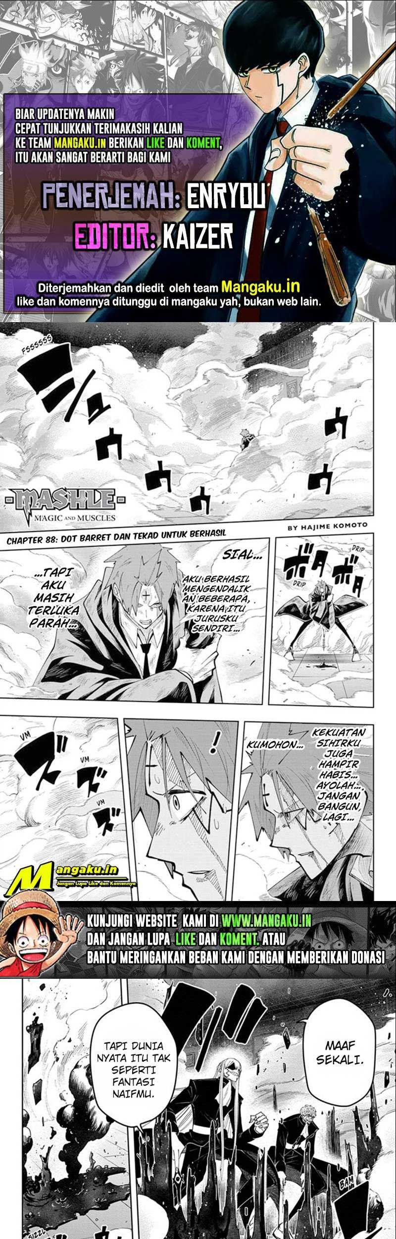 Baca Komik Mashle: Magic and Muscles Chapter 88 Gambar 1
