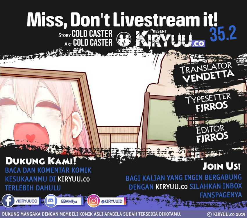 Baca Komik Miss, don’t livestream it! Chapter 35.2 Gambar 1