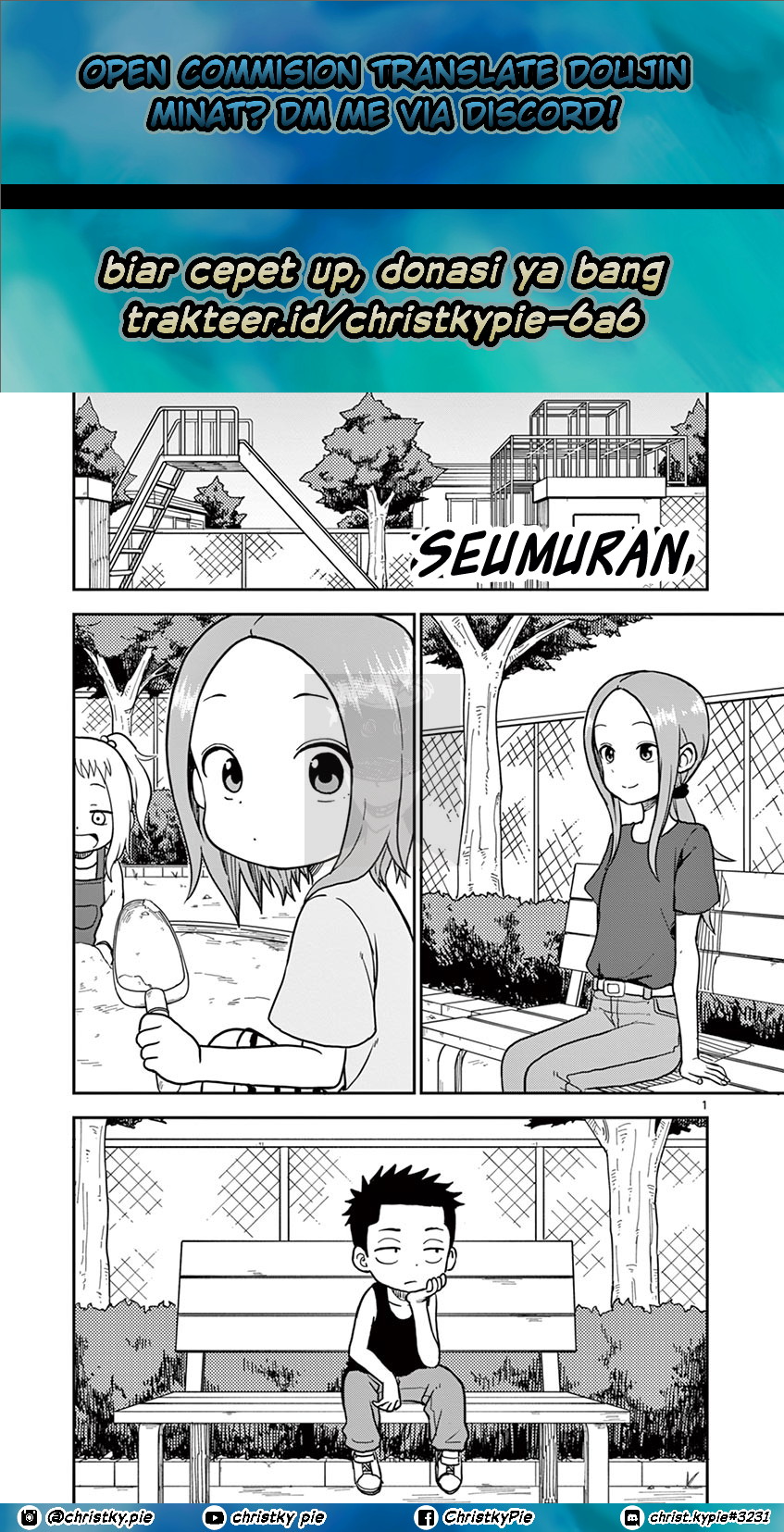 Baca Komik Karakai Jouzu no (Moto) Takagi-san Chapter 93 Gambar 1